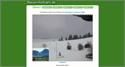 Desktop Screenshot of bauernhofcam.de
